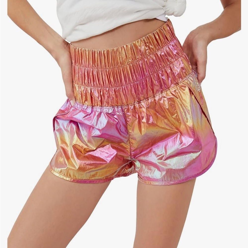 Free People Movement Way Home Shine Shorts